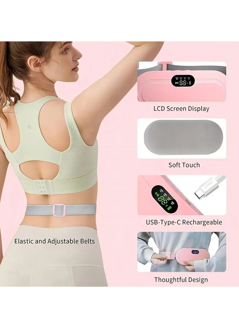 Shopit Heating Pad Electric Waist Belt Device Fast Heating Pad with 3 Heat Levels and 4 Massage Modes Back or Belly Heating Pad for Women and Girl  - Image 4