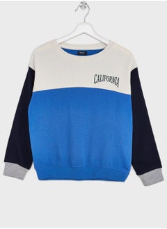 Boys Contrasting Sweatshirt