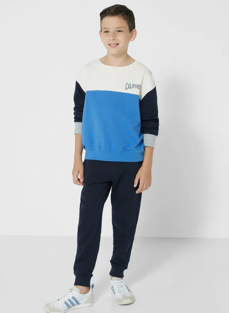 Ripples Boys Contrasting Sweatshirt