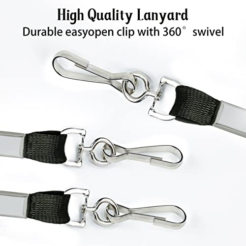LOCONHA 50 Pack black lanyards Lanyards for Id Badges Lanyards Safety Badge Lanyard 36" with Swivel Hook … - Image 4