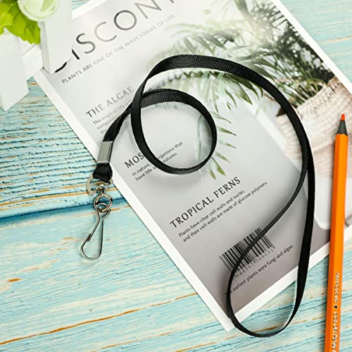 LOCONHA 50 Pack black lanyards Lanyards for Id Badges Lanyards Safety Badge Lanyard 36" with Swivel Hook … - Image 5