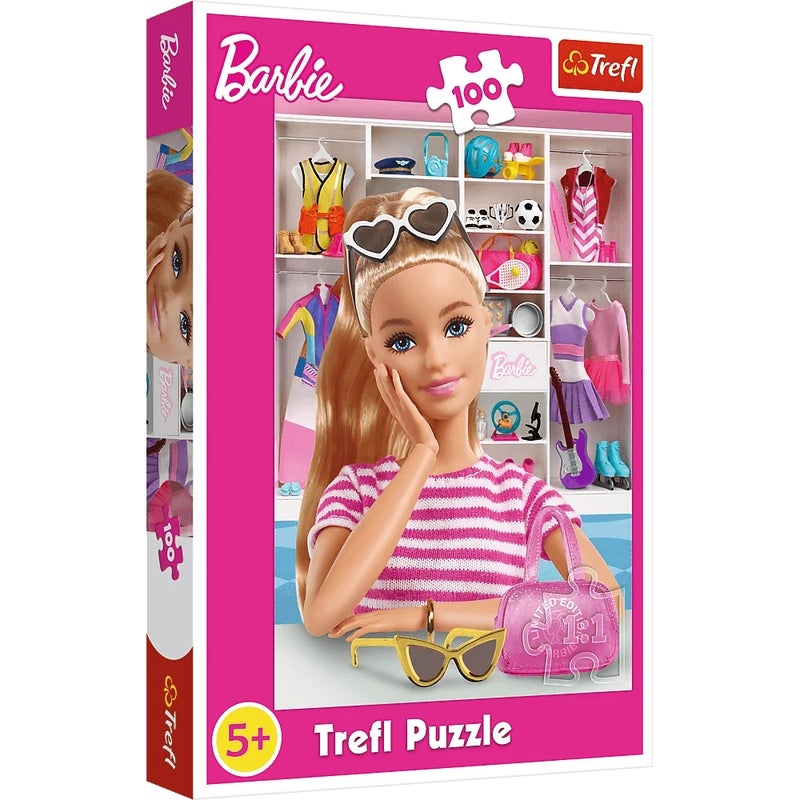 Trefl - Meet Barbie Puzzle 100 Pieces - 16458 - Image 1