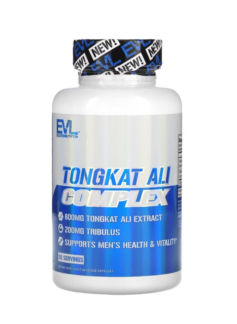 EVLUTION NUTRITION Tongkat Ali Complex 800 mg 60 Veggie Capsules (400 mg per Capsule) - Image 1