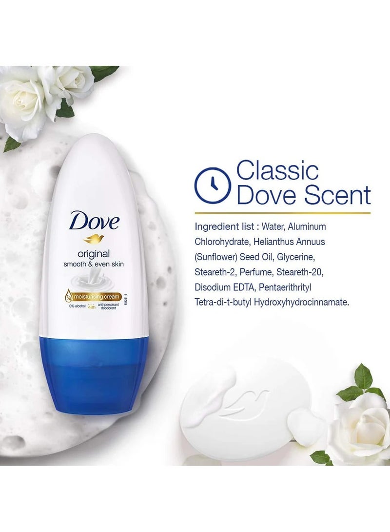 دوف مزيل عرق رول أون الأصلي يغذي وينعم البشرة - 50 مل - Image 2