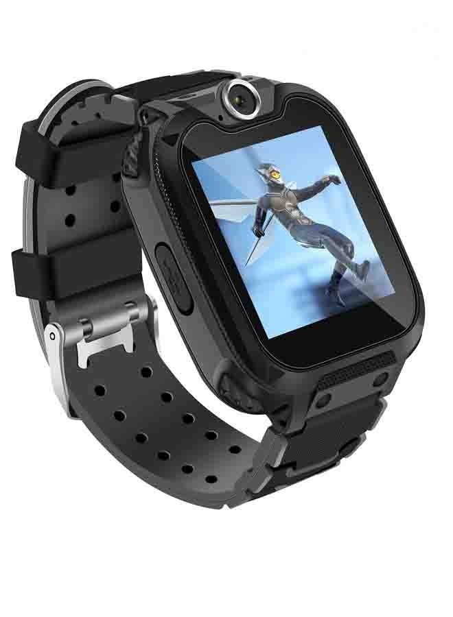 Nabi Children's Smartwatch LBS Tracker Intelligent Watch with Call SOS Voice Chat Digital Camera Game SmartWatch for Children Boys Girls Student With Large Touch Screen for Children Birthday Gifts Black - Image 1