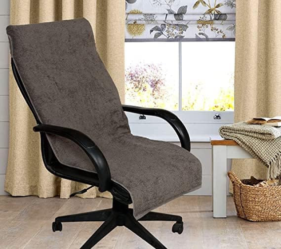 VIP BAGDA Superfine Cotton Office Chair Towel 400 GSM 1 Pack Gray - Image 1