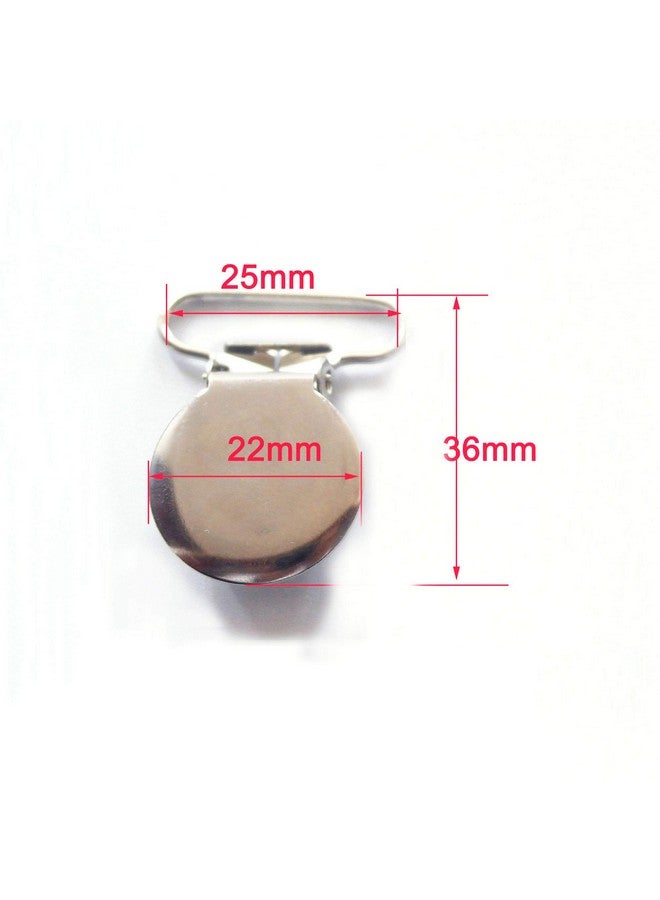 Sutoyuen 21 Enamel Metal Round Pacifier Clips/Garment Suspender Clips Baby Pacifier Clips For Making Diy Craft Supplies For Dummy Soother Bib Toy Holder Clip - Image 3