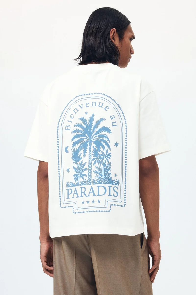 H&M Relaxed Fit Printed cotton T-shirt