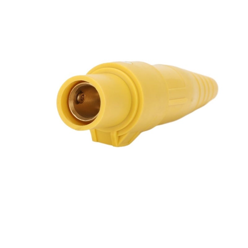 Yellow 02 IP44 Plug Socket Connector 400A Single Core Stage Lighting DC Cabinet Silicon Box Cam Lock - Image 2