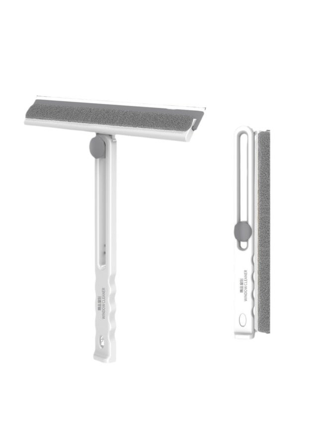 Multifunctional Foldable Glass Wiper Household Window Wiper TPR Soft Rubber Flexible Wiper Head Foldable Space Saving Suitable for Car Windows Table Bottom Gaps Tabletops Floors - Image 1