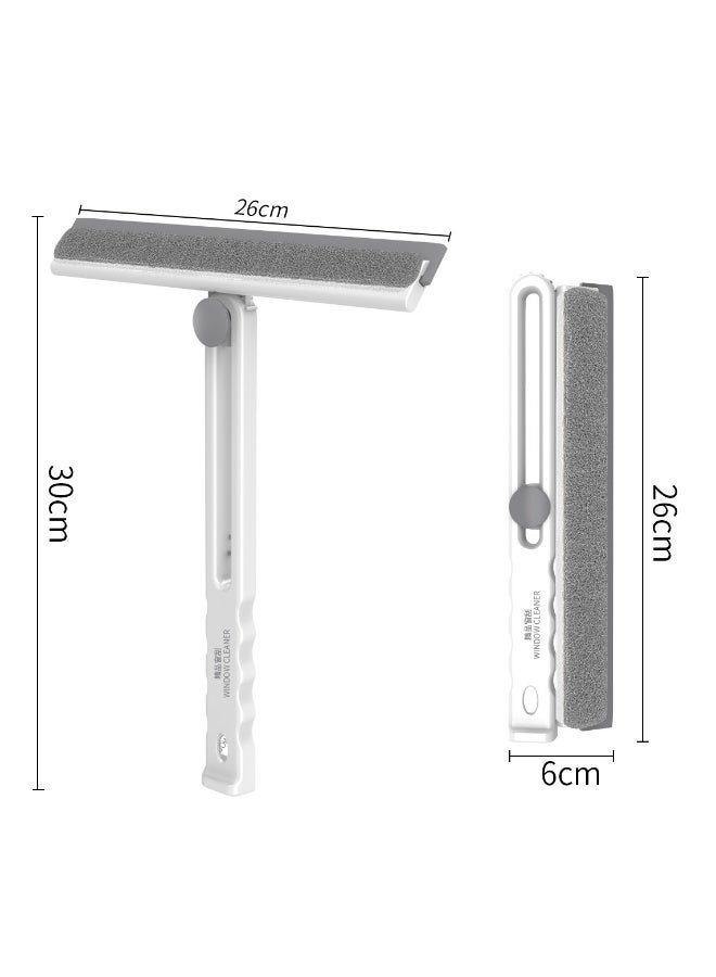 Multifunctional Foldable Glass Wiper Household Window Wiper TPR Soft Rubber Flexible Wiper Head Foldable Space Saving Suitable for Car Windows Table Bottom Gaps Tabletops Floors - Image 5