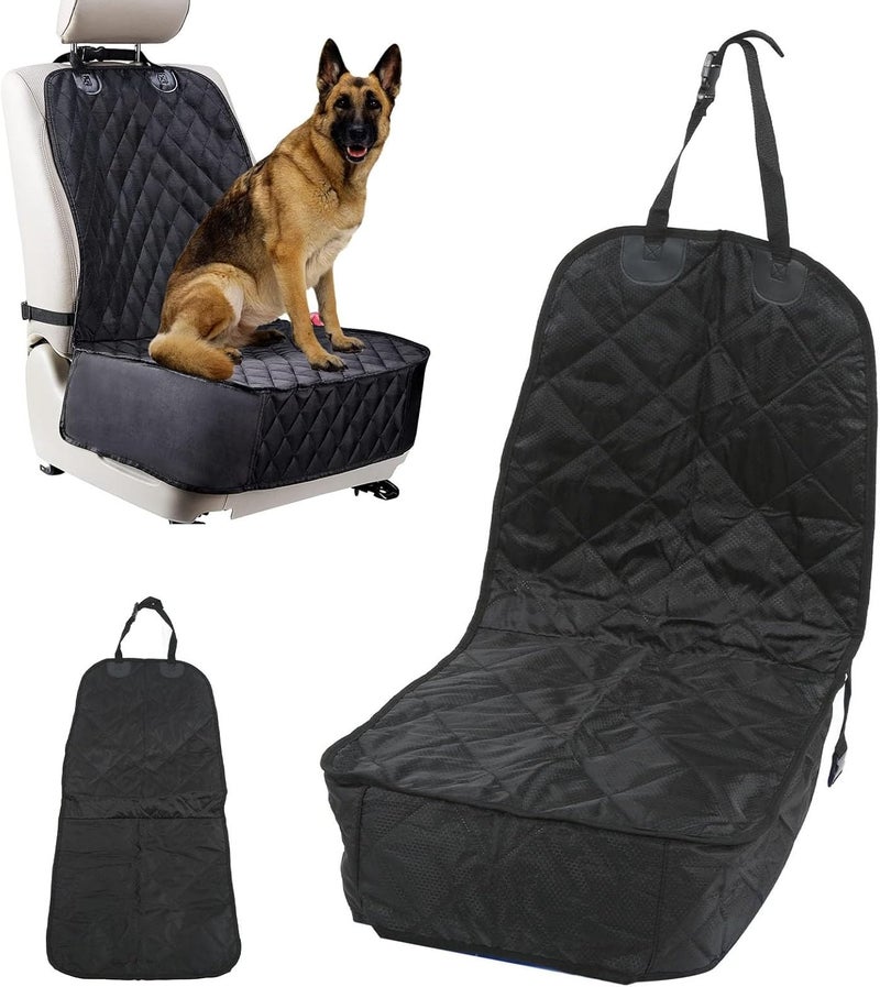 Front Seat Pet Cover, Car Seat Cover for Dogs, Scratchproof and Dirt with Strap Buckle, Fits Most Driver and Passenger Seats, Made of 420DPU Oxford Cloth and T - Image 3