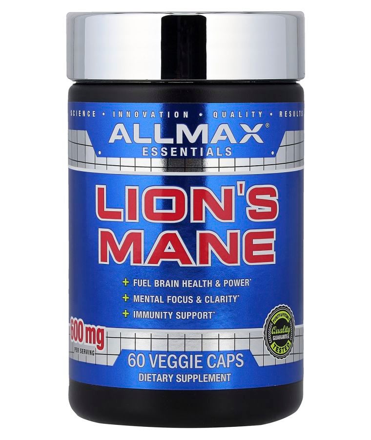 Allmax Essentials Lion's Mane 60 Veggie Caps (300 mg Per capsule)