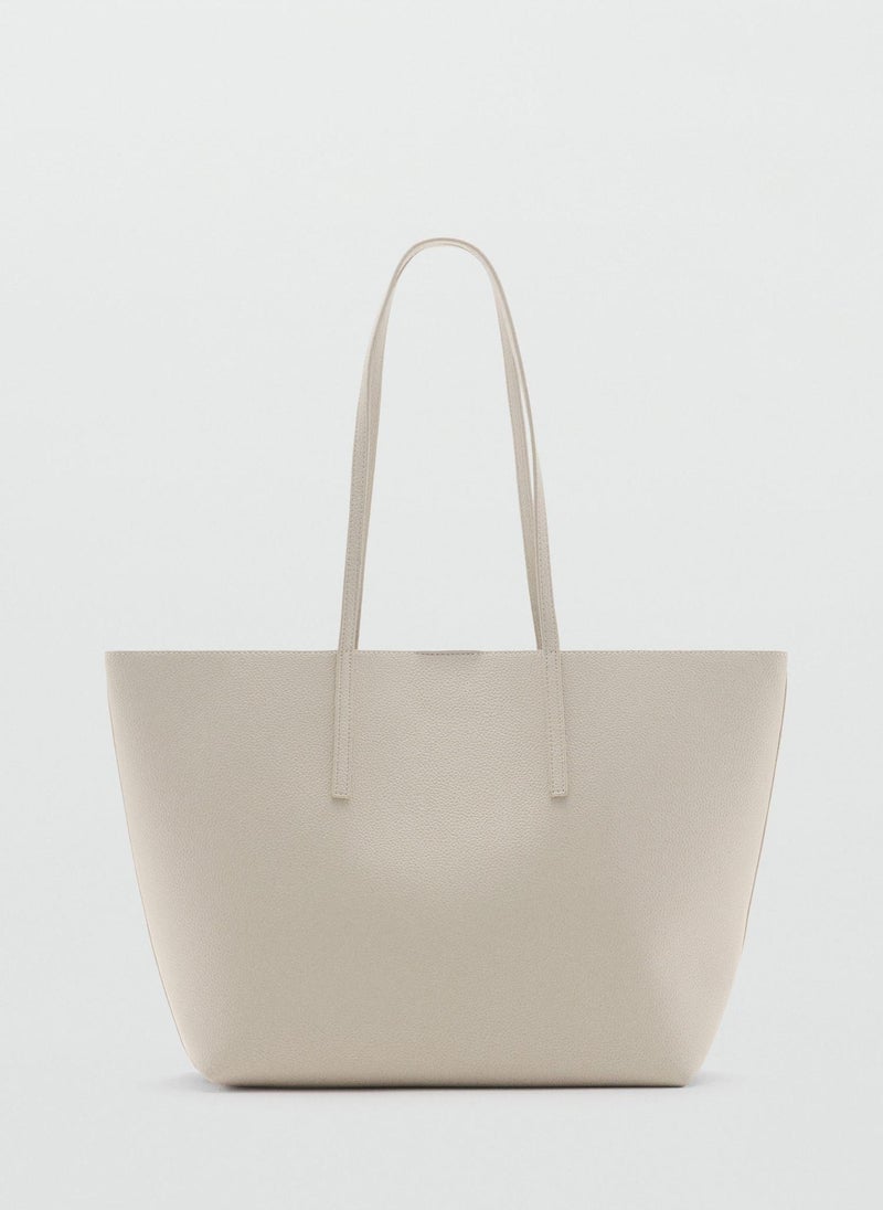 Pebbled Effect Shopper Bag