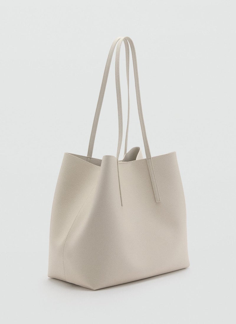 Pebbled Effect Shopper Bag