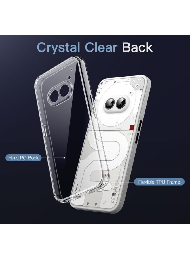 MUNTAQI Nothing Phone 2A+ PLUS Case – Clear Shockproof Bumper Cover, Anti-Scratch Hard Back, Slim Fit Protective Transparent Case, Non-Yellowing, Durable Full-Body Protection - Image 3