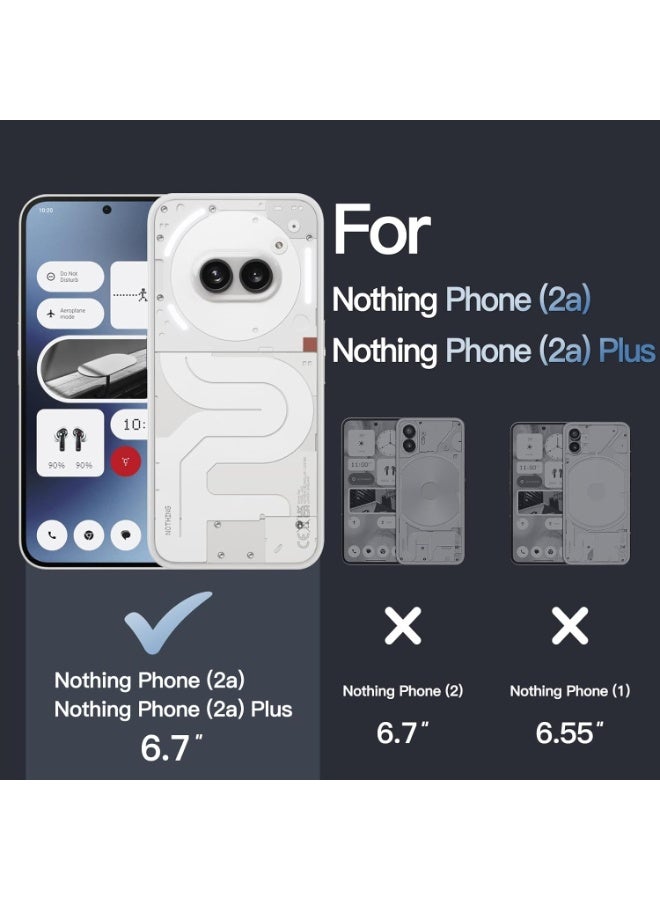 MUNTAQI Nothing Phone 2A+ PLUS Case – Clear Shockproof Bumper Cover, Anti-Scratch Hard Back, Slim Fit Protective Transparent Case, Non-Yellowing, Durable Full-Body Protection - Image 4