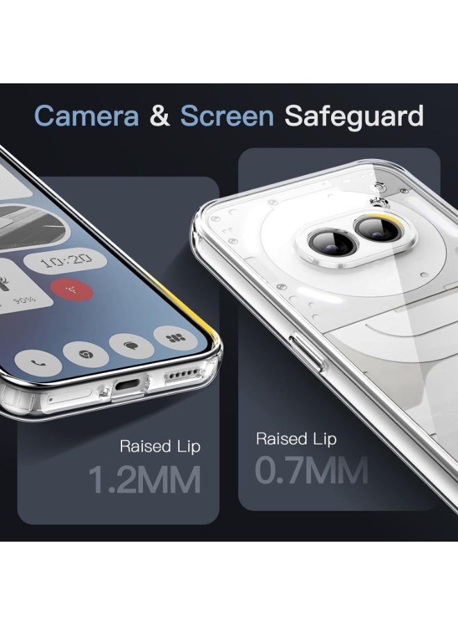 MUNTAQI Nothing Phone 2A+ PLUS Case – Clear Shockproof Bumper Cover, Anti-Scratch Hard Back, Slim Fit Protective Transparent Case, Non-Yellowing, Durable Full-Body Protection - Image 2