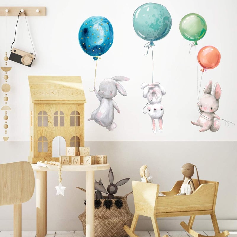 BPA Creative Kids Wall Stickers - Balloon and Bunny - Image 4