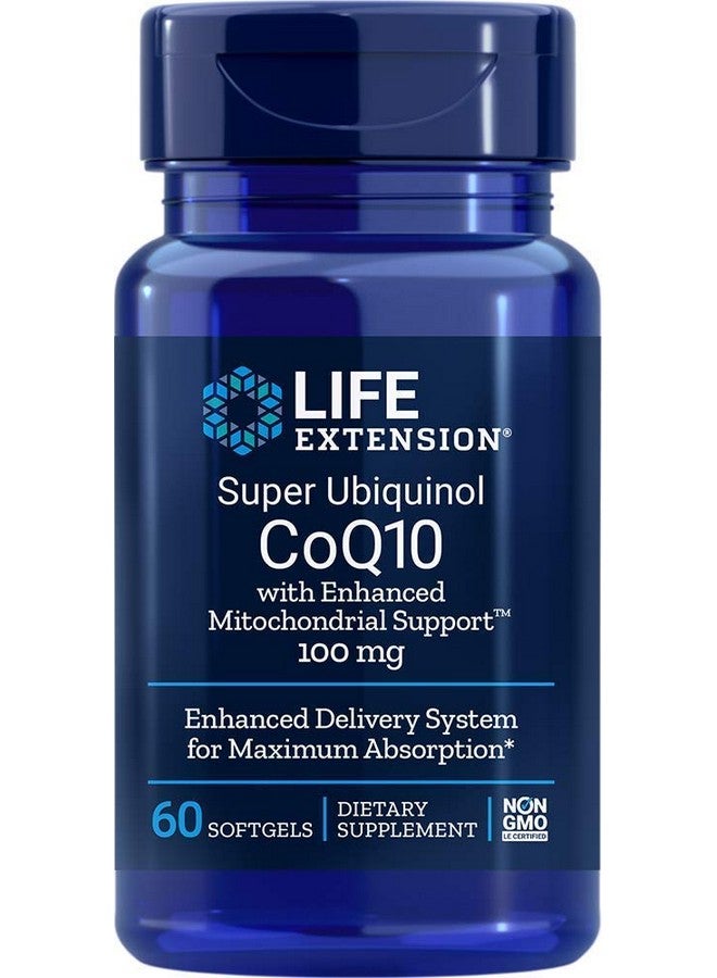 لايف إكستنشن Life Extension Super Ubiquinol Coq10 مع دعم معزز للميتوكوندريا، 60 قطعة (عبوة من قطعتين) - Image 1