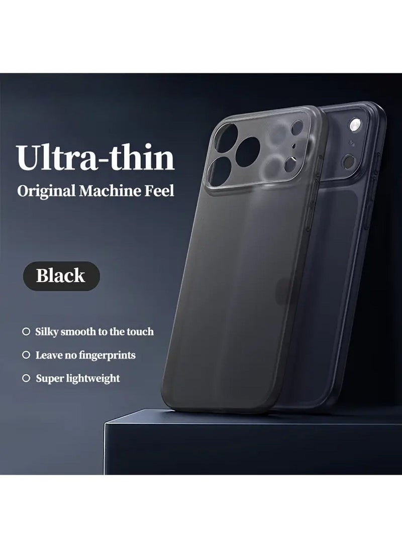Techie Ultra Thin Frosted Matte Back Cover Case for iPhone 17 Pro Max – Slim, Smooth, Anti-Fingerprint – Frosted Black - Image 1