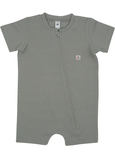 Jrmori Zippered Basic Short Jumpsuit