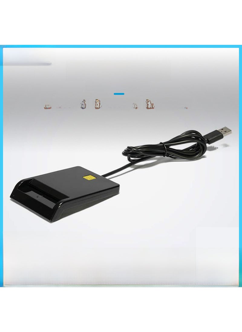 Generic - 2.0 Smart Card Reader Wholesale FactoryBlack Black - Image 1