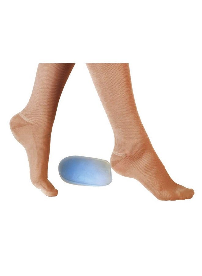 VISSCO Heel Cushion With Blue Spot, Provides Shock Absorption & Reduces Pressure On The Heel (Blue) - Image 1