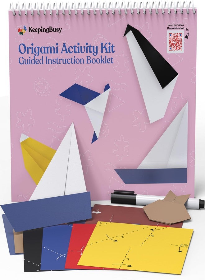 Keeping Busy Origami Activity Kit for Dementia 10 Easy Paper-Folding Activities for Seniors Dementia Activities for Seniors Calming Brain Games for Adults & Alzheimer’s Products for Elderly - Image 1