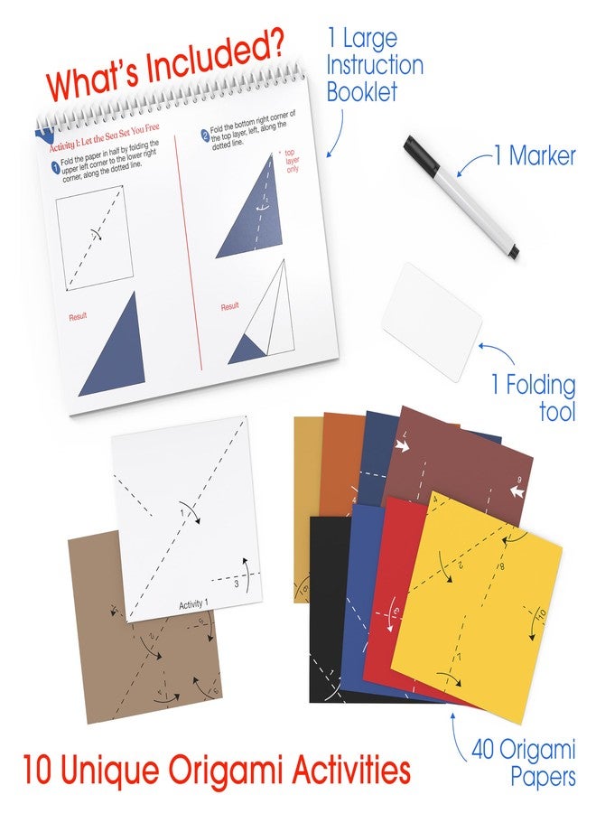 Keeping Busy Origami Activity Kit for Dementia 10 Easy Paper-Folding Activities for Seniors Dementia Activities for Seniors Calming Brain Games for Adults & Alzheimer’s Products for Elderly - Image 2