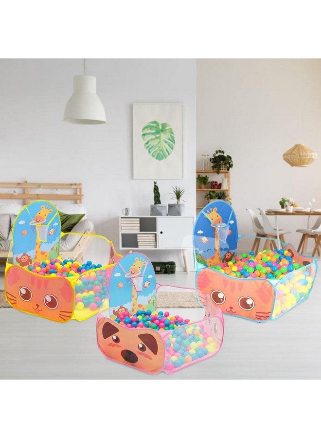 بيبي جو خيمة لعب على شكل زرافة من BabyGo مناسبة للفتيات والأولاد بعمر سنتين فما فوق، مسبح للأطفال (وردي) - Image 5