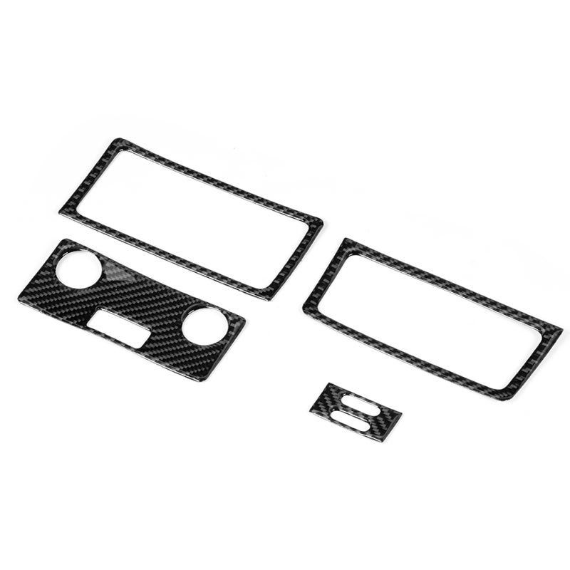 Rear Air Condition Vent Cover: 2005-2010 Left Hand Driving 5 Series E60 Trim - High-Quality Carbon Fiber Material, Exquisite Fit, Self-Adhesive Design for Car Interior Decoration & Protection - Image 1