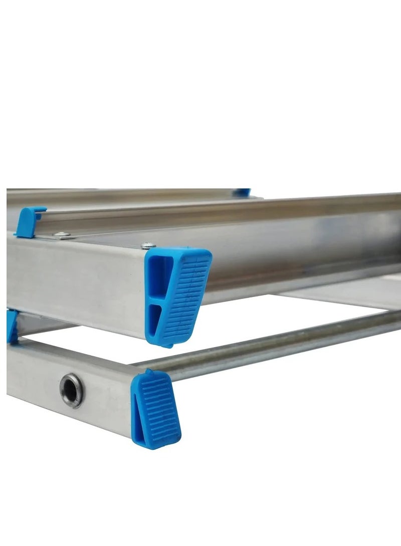 Mac Allister 4-tread Aluminium, Plastic & Steel Step Ladder - Image 3