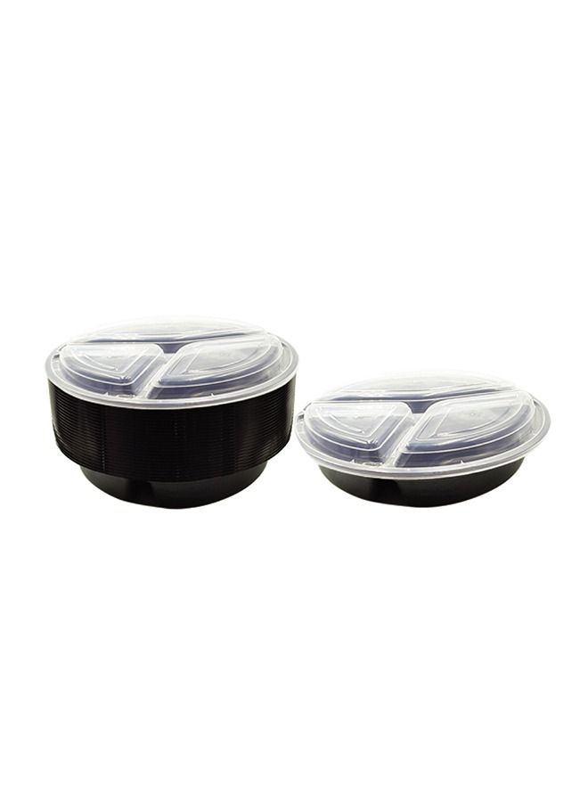 SNH Packing Microwave Container Black Round With Lid 348 Ounces Pack of 12 Pieces. - Image 2