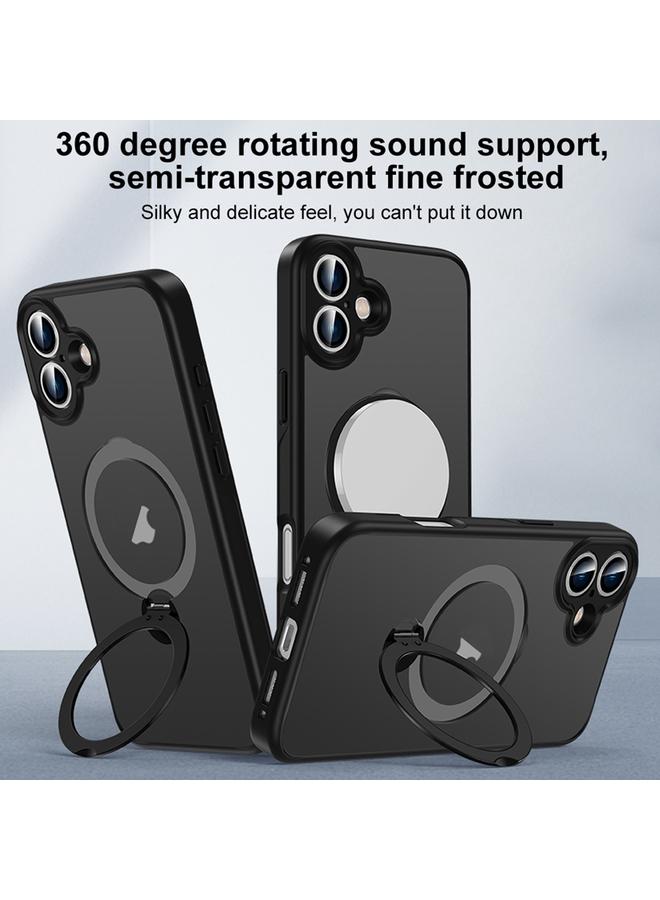 S-TOP Case For iPhone 11 Matte Texture 360 Degree Rotary Tone Holder MagSafe Phone Case - Image 4