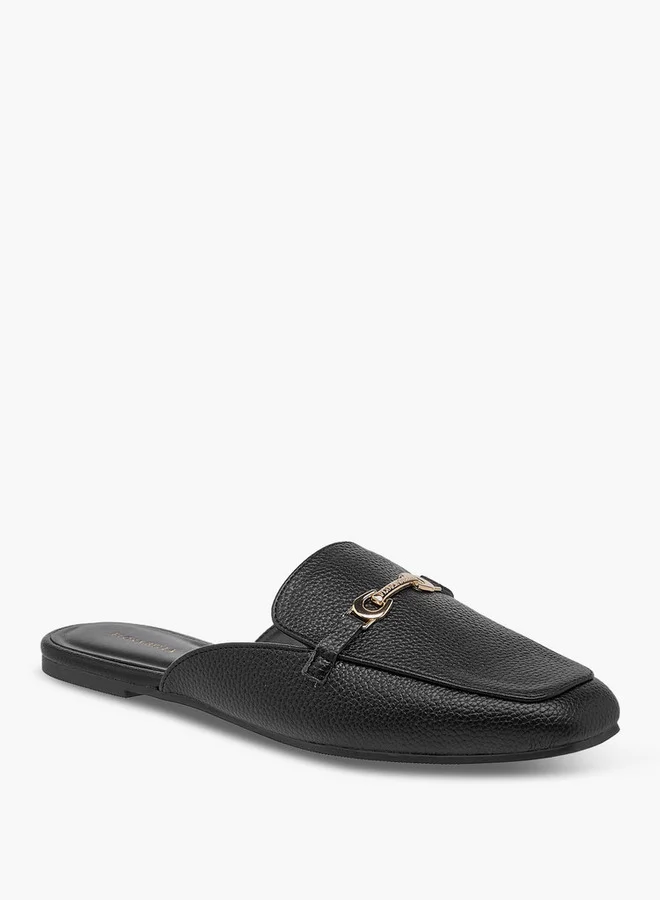 فلورا بيلا من شو إكسبرس Women Textured Slip-On Mules with Metal Accent