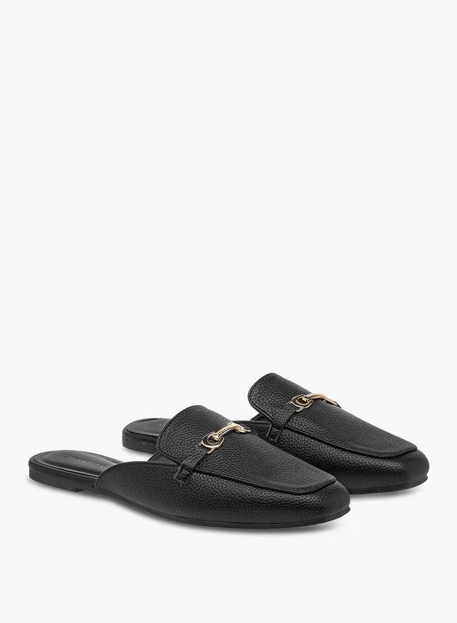 فلورا بيلا من شو إكسبرس Women Textured Slip-On Mules with Metal Accent