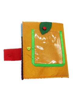 Generic Felt Children's Enlightenment Puzzle Cloth Book Children's Montessori Tear DIY Cognitive Cloth Book-Color:Orange  - Image 1