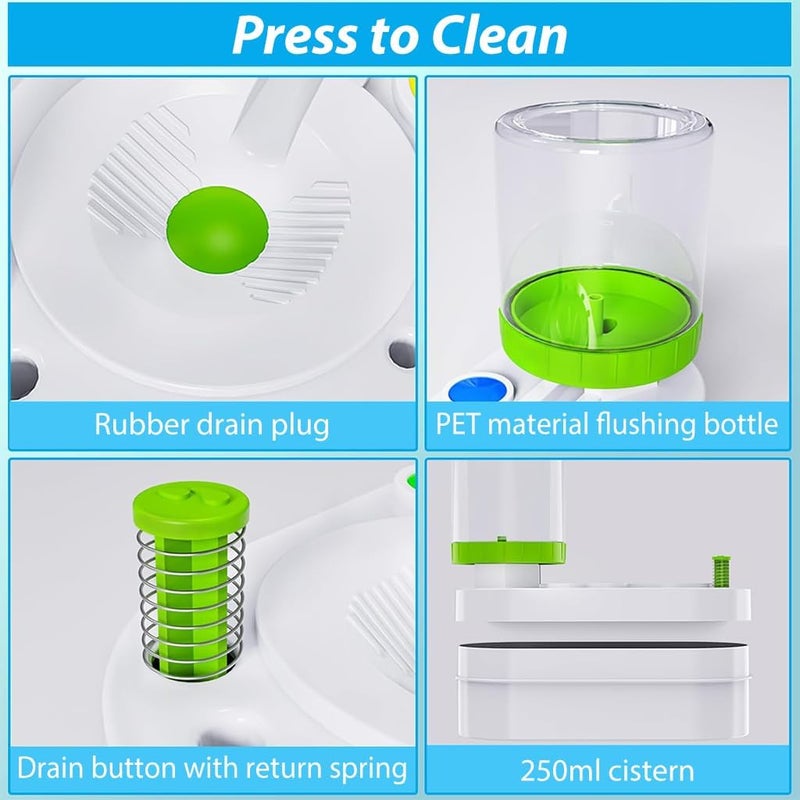 RAMPKD 2 in 1 Paint Brush Cleaner Machine with Auto Refill Flushing Button Water Tank Efficient Cleaner for Oil Acrylic Makeup Brushes for Oil Paint Brushes Acrylic Paint Brushes - Image 4