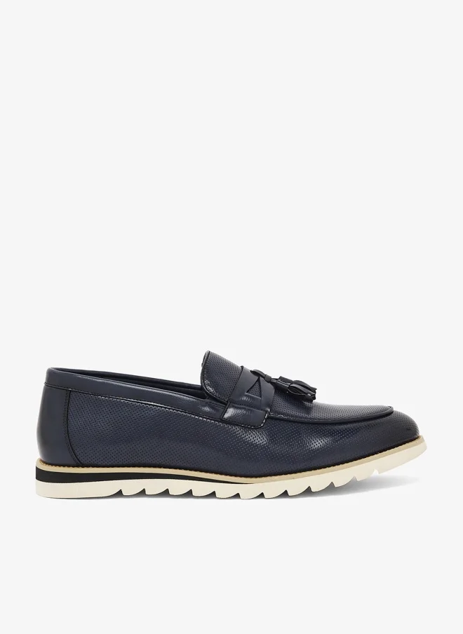 Robert Wood Ripple Tassel Detail Casual Slip Ons
