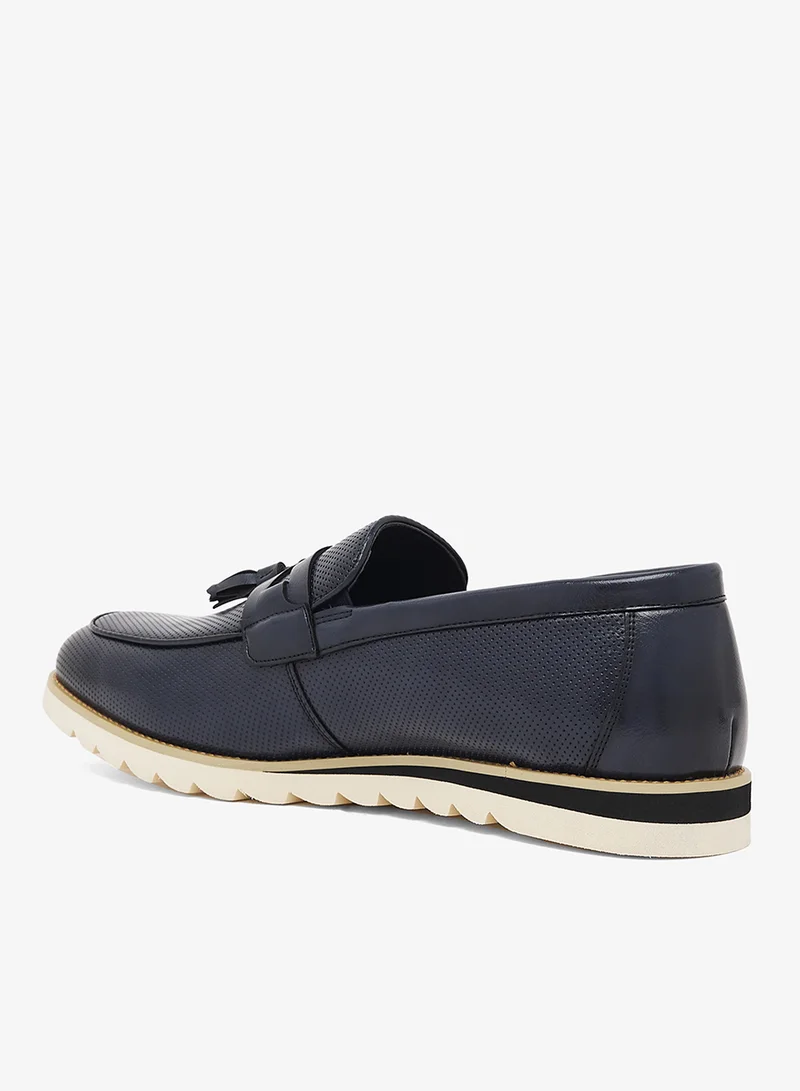 Robert Wood Ripple Tassel Detail Casual Slip Ons
