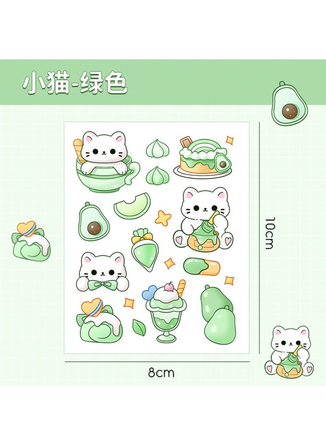 HELPS Cartoon Cat Stickers For Kidsren Creative Pet Transparent Stickers For Kidsren Diy Waterproof Handbook Thermos Cup Decorative Stickers - Image 1