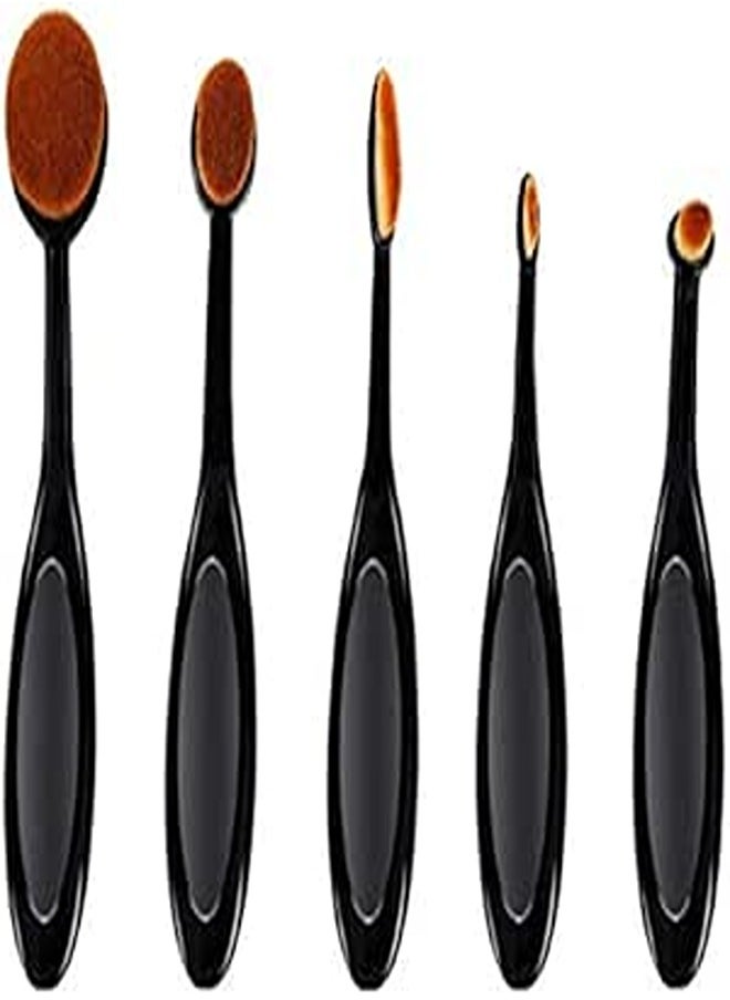 Generic 5 pcs make up Brushes with Brushes clean egg 