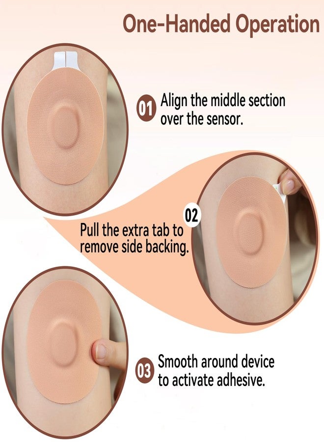 OBUZOO Dexcom G7 Over Patches 40 Pack Waterproof Stelo Overpatch, Beige - Image 4
