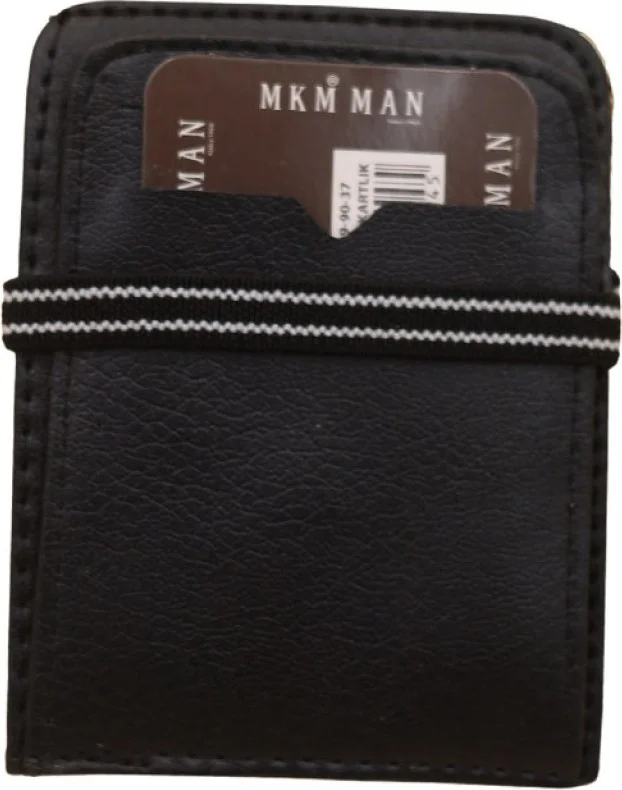 ام كي ام 099037 Thin Business Card Wallet - Pattern-04 - Black -82