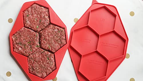 Shape + Store Burger Master MAX 4-in-1 Burger Press by Shape+Store. Makes Makes Four 1/3 to 1/2 Pound Burgers, Easy-To-Clean & Dishwasher Safe - Image 4