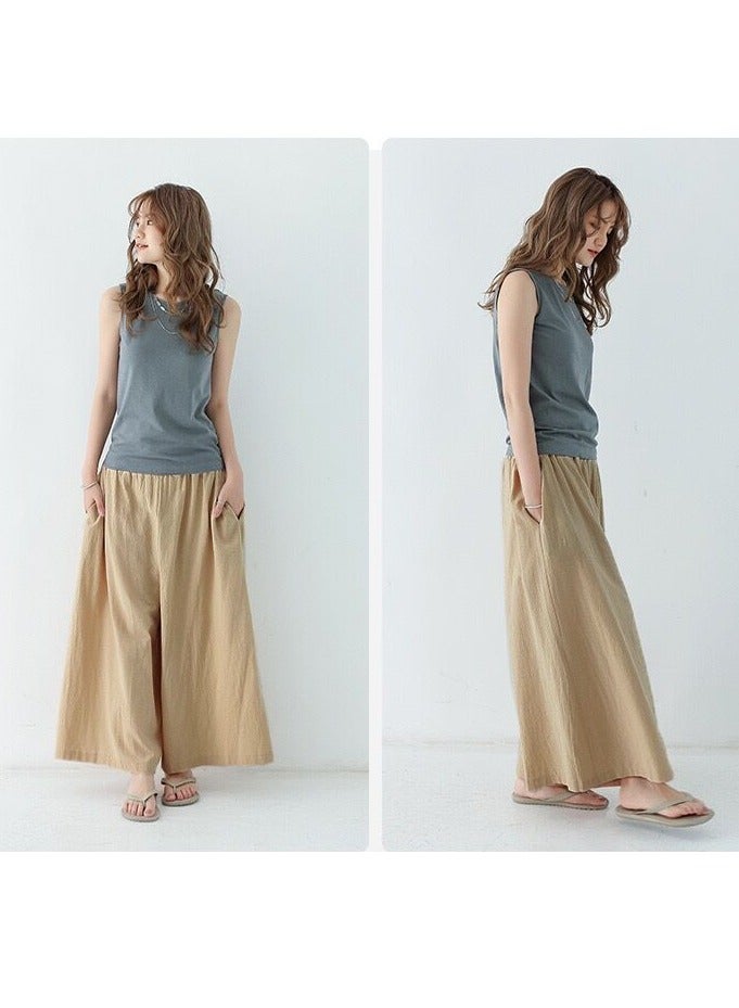 skirt pants  long  Wide Leg  wide casual long pants Womens pants - Image 5