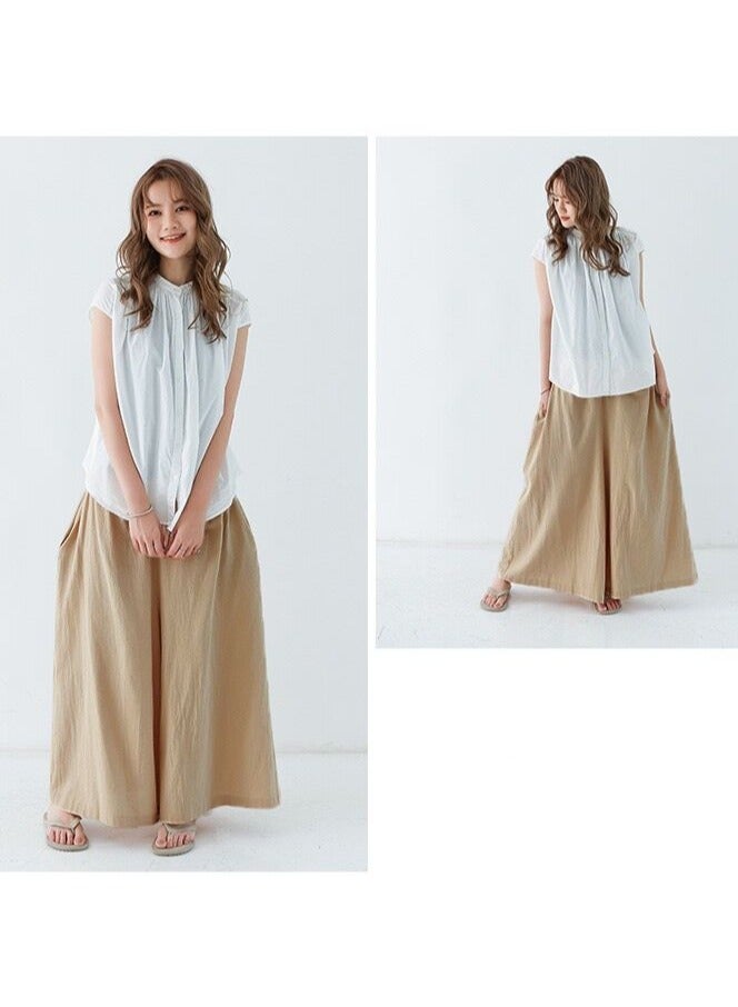 skirt pants  long  Wide Leg  wide casual long pants Womens pants - Image 3