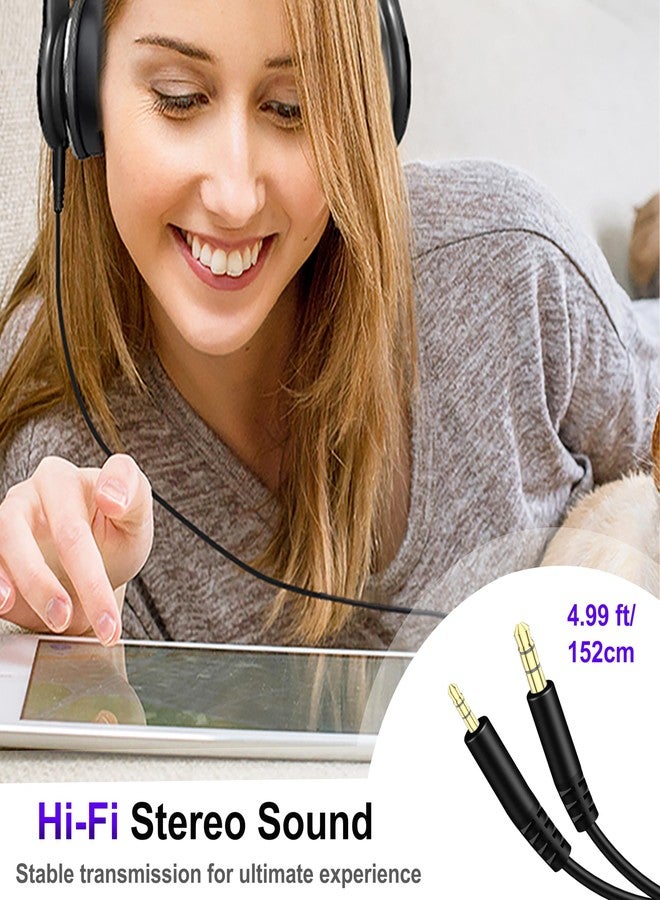 سلك صوت بديل لسماعات Bose، سلك AUX من 3.5 مم إلى 2.5 مم، متوافق مع سماعات Bose 700 Quietcomfort 25 QC25 35 QC35 QC35II 45 QC45 وJBL Tune 710BT 660NC 760NC (بدون ميكروفون). - Image 4