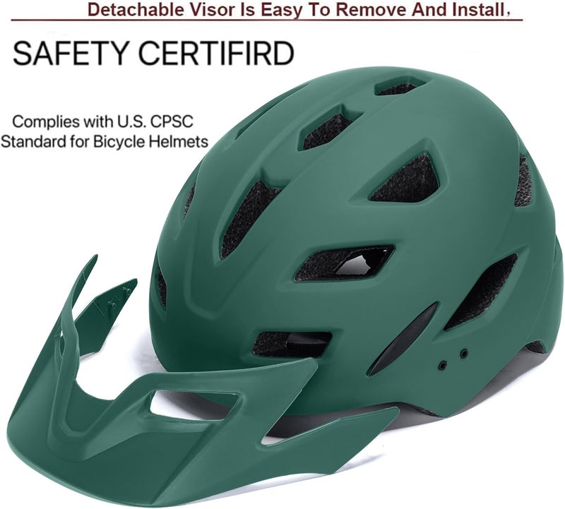 Bavilk Kids Bike Helmet, Kids Boys Girls Bike Helmets with LED Light Detachable Visor Children Youth Teen Multi-Sport for Skating Cycling Scooter Skateboard Adjustable & Lightweight 19.7"-22.4" - Image 3